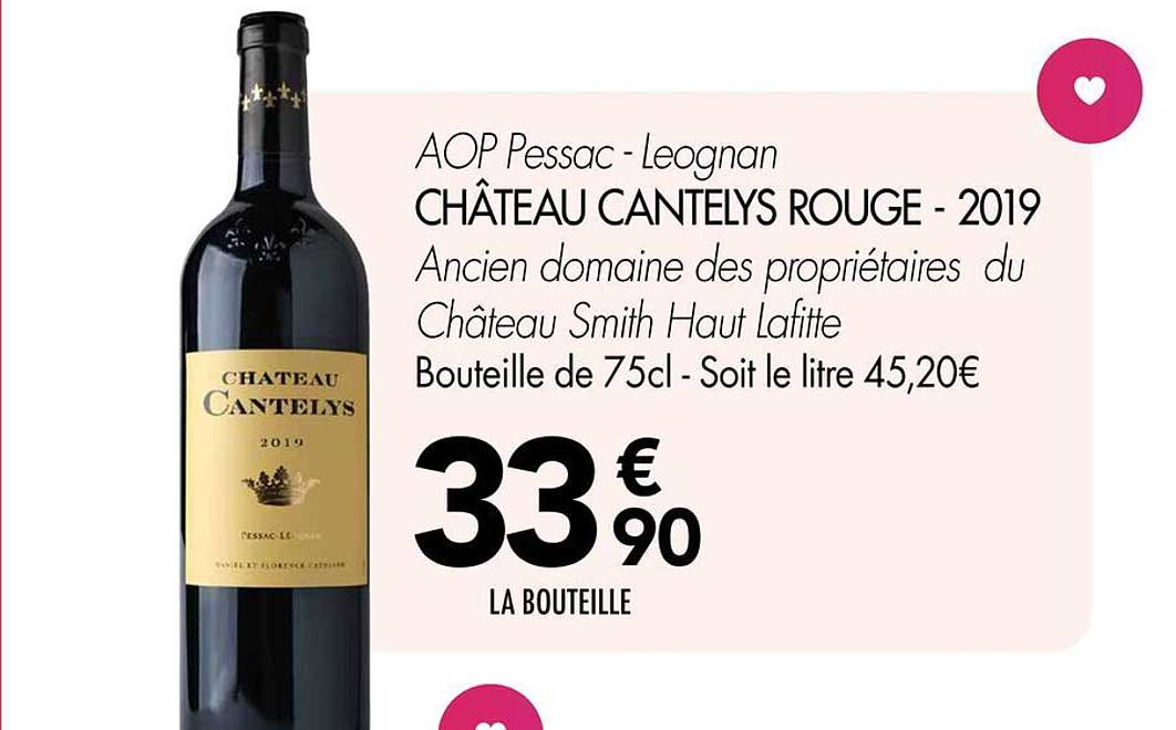 CHÂTEAU CANTELYS ROUGE - 2019