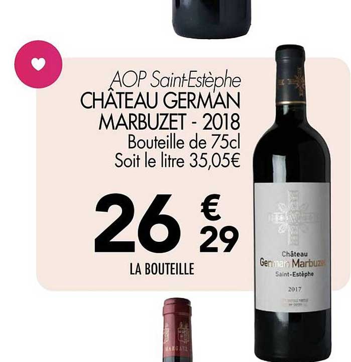 CHÂTEAU GERMAN MARBUZET - 2018