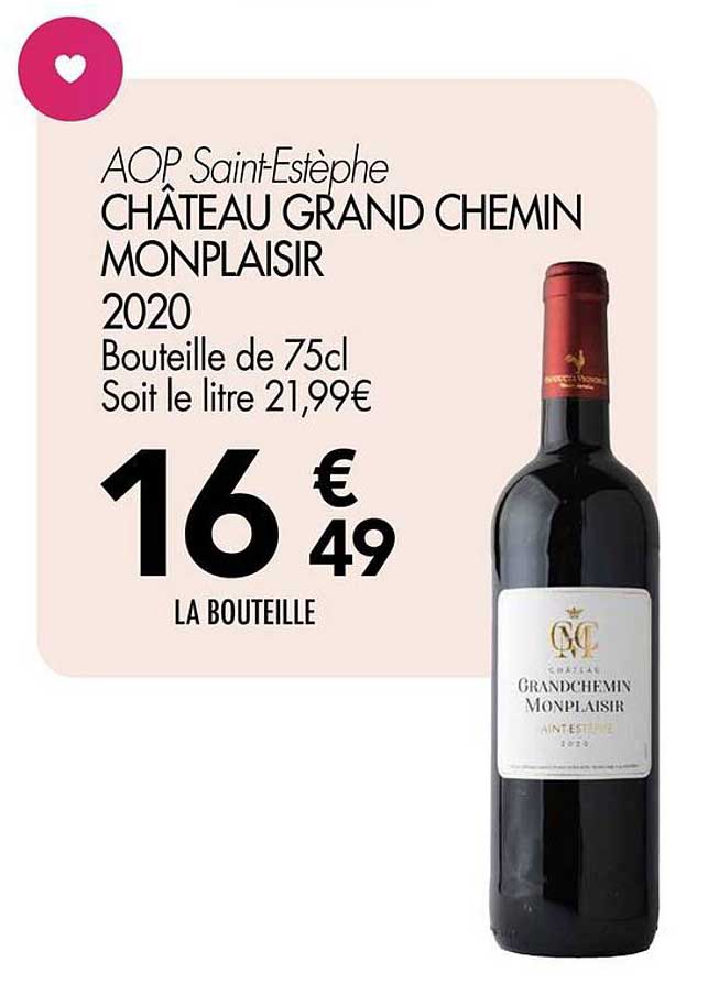 CHÂTEAU GRAND CHEMIN MONPLAISIR 2020