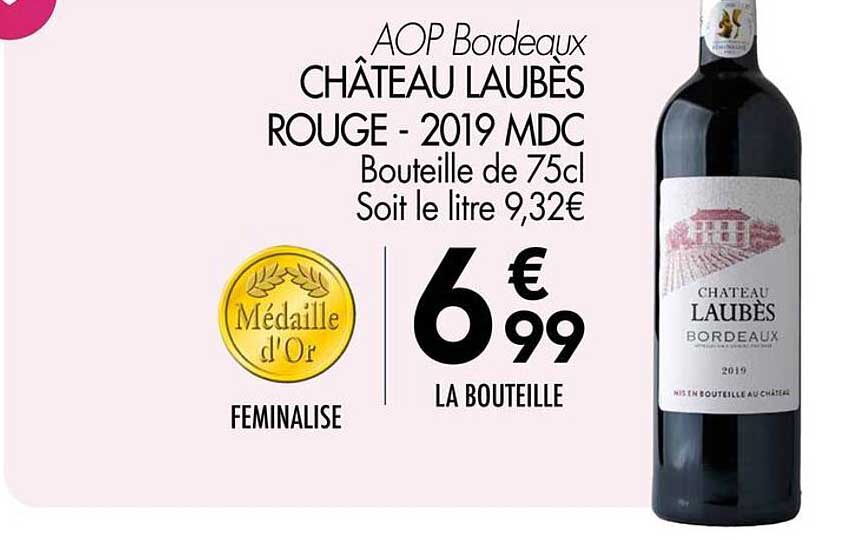 CHÂTEAU LAUBÈS ROUGE - 2019 MDC