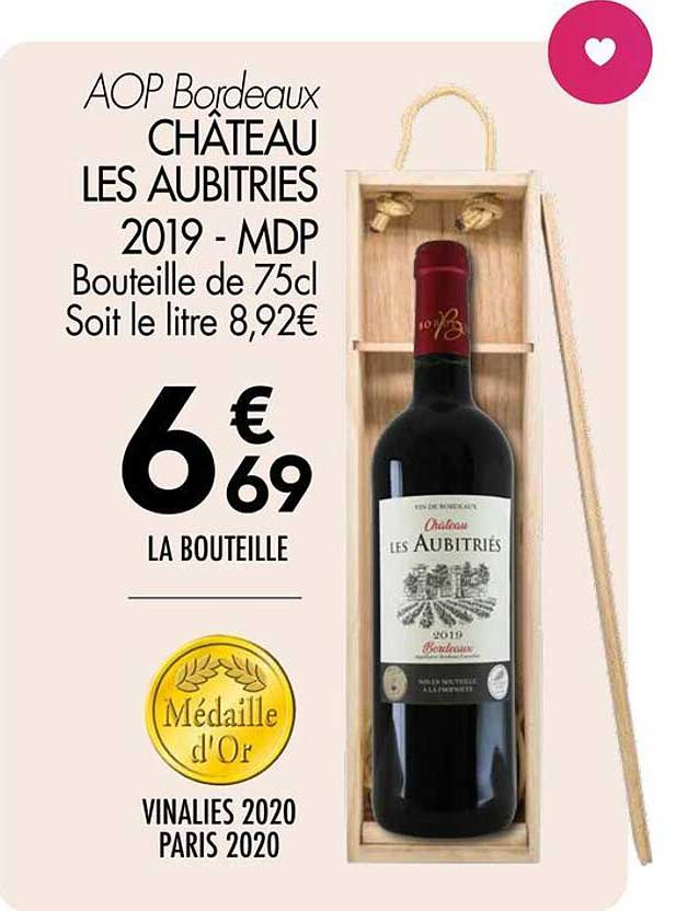 CHÂTEAU LES AUBITRIES 2019 - MDP