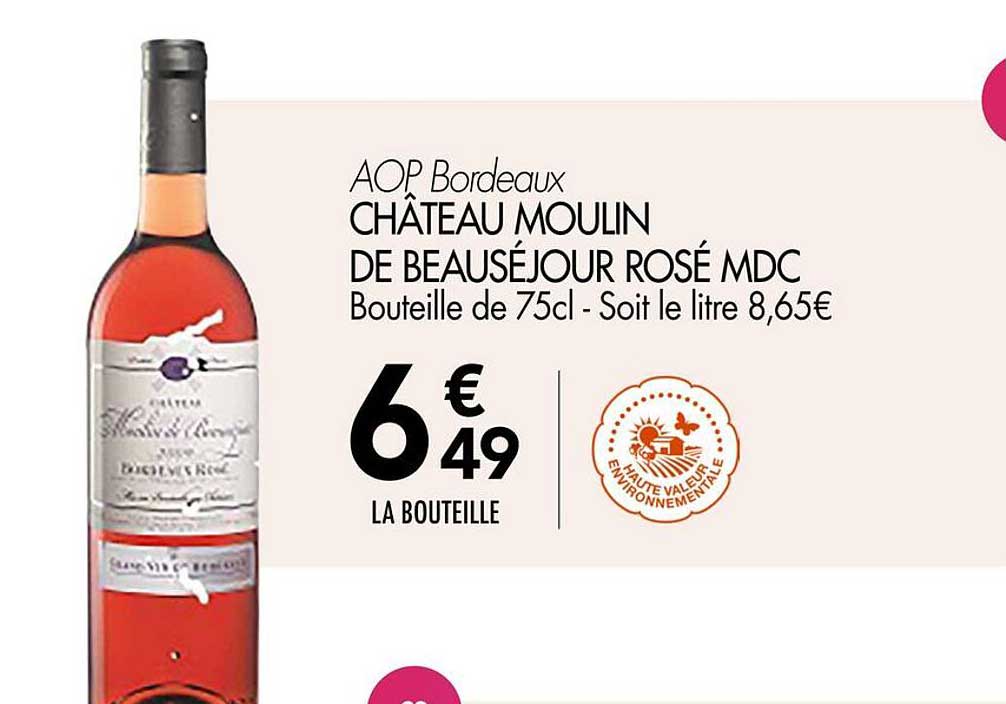 CHÂTEAU MOULIN DE BEAUSEJOUR ROSÉ MDC