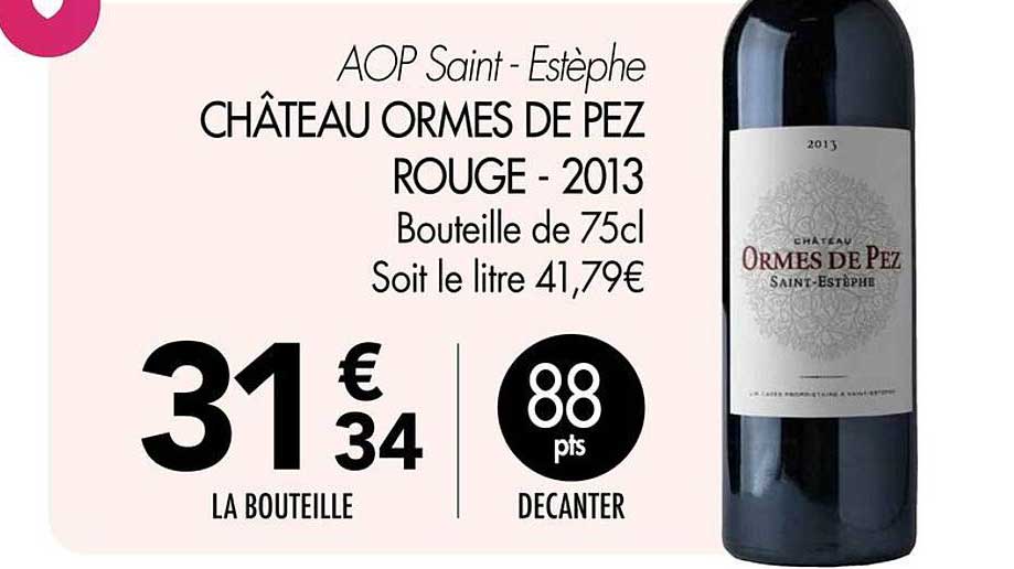 CHÂTEAU ORMES DE PEZ ROUGE - 2013