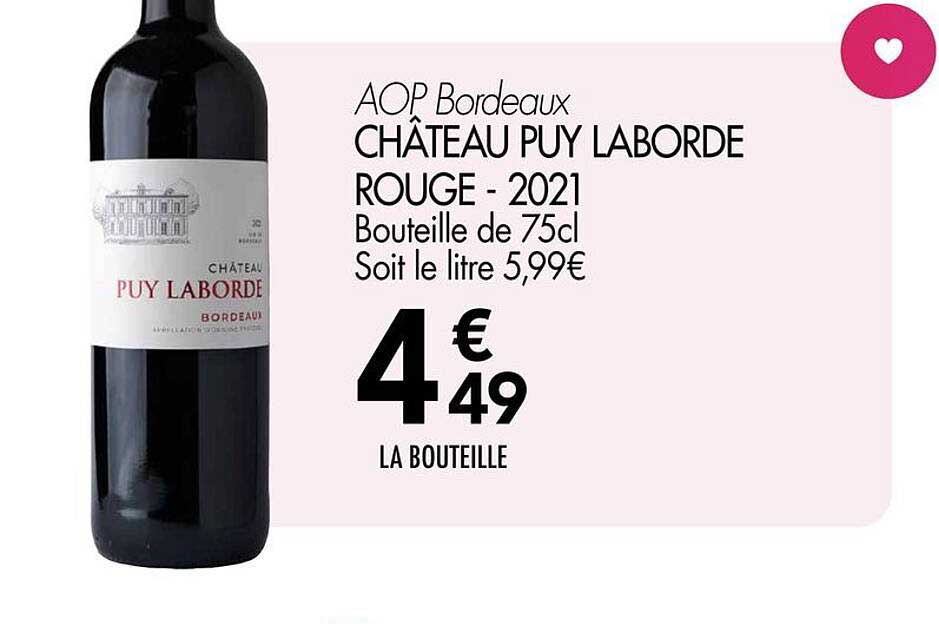 CHÂTEAU PUY LABORDE ROUGE - 2021