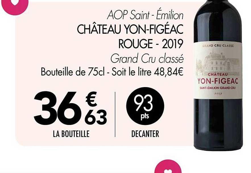 CHÂTEAU YON-FIGÉAC ROUGE - 2019