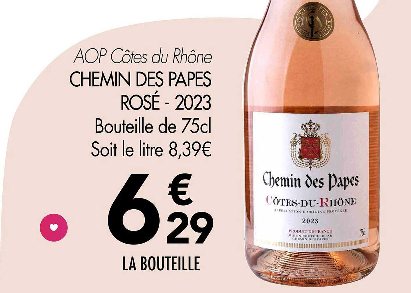 CHEMIN DES PAPES ROSÉ - 2023