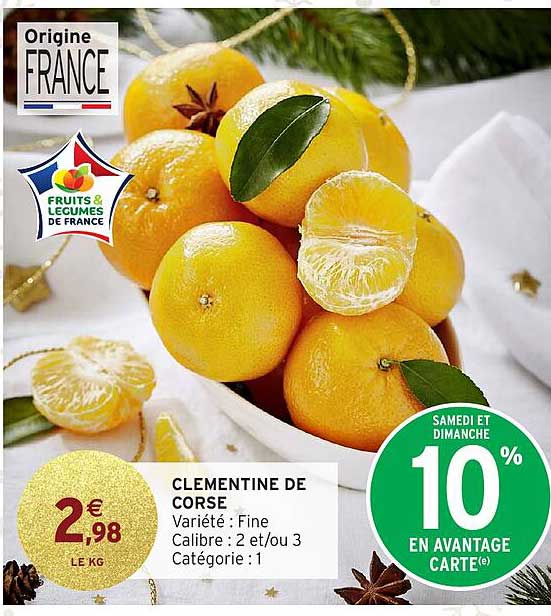 CLEMENTINE DE CORSE