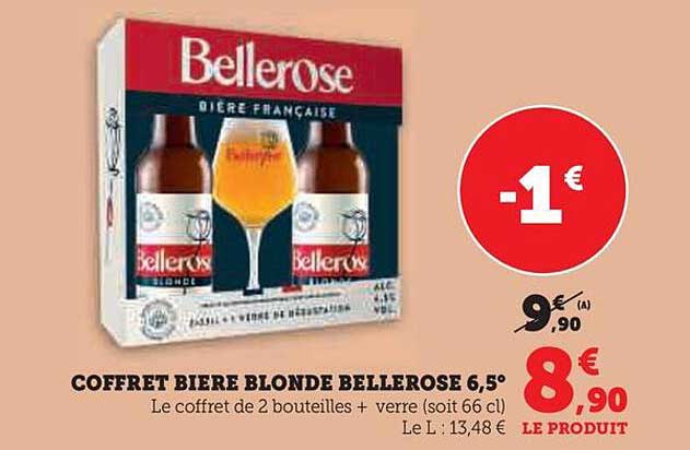 COFFRET BIERE BLONDE BELLEROSE 6,5°