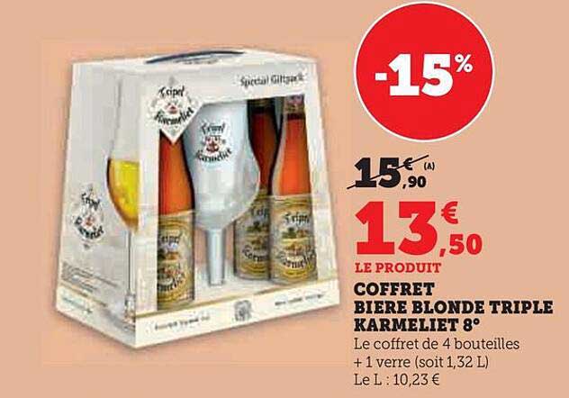 COFFRET BIERE BLONDE TRIPLE KARMELIET 8°