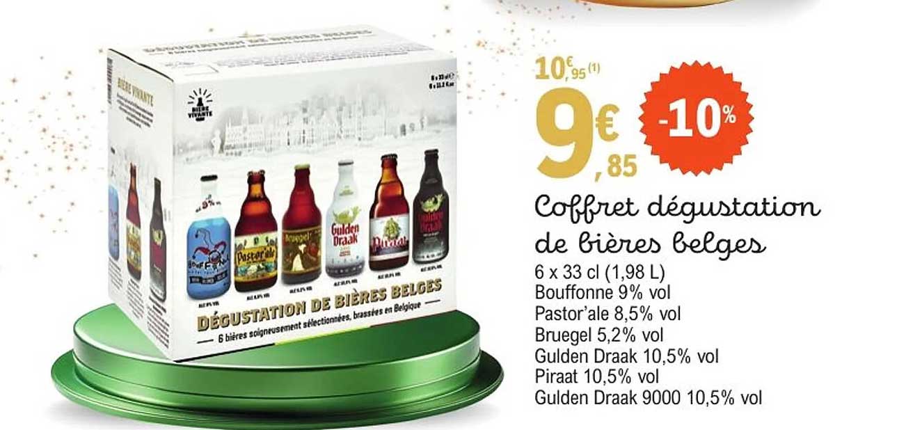 Coffret dégustation de bières belges