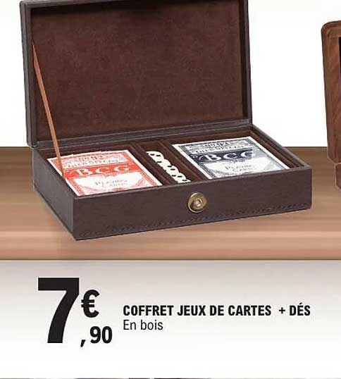 COFFRET JEUX DE CARTES + DÉS