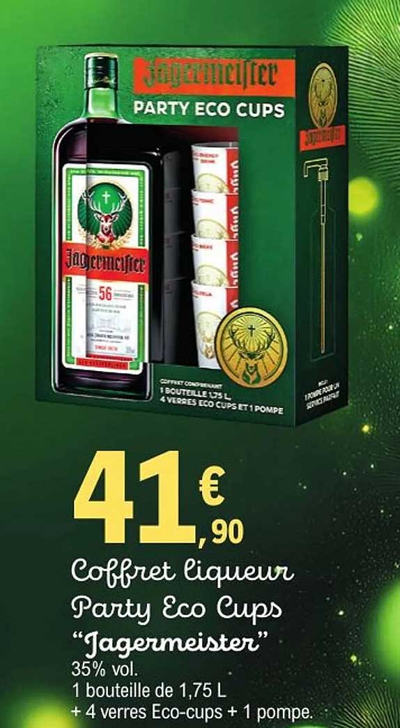 Coffret liqueur Party Eco Cups "Jägermeister"