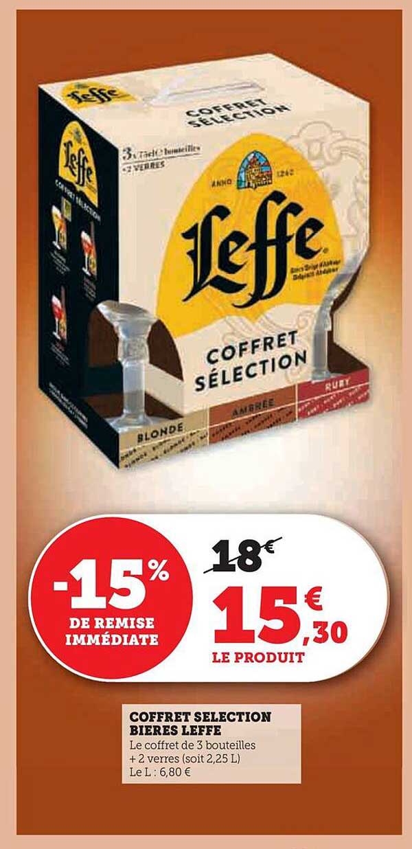 COFFRET SELECTION BIÈRES LEFFE