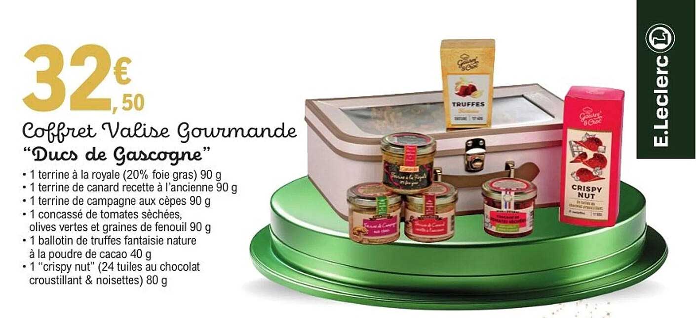 Coffret Valise Gourmande "Ducs de Gascogne"