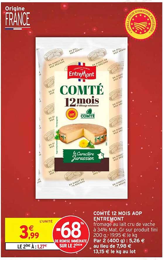 COMTÉ 12 MOIS AOP ENTREMONT