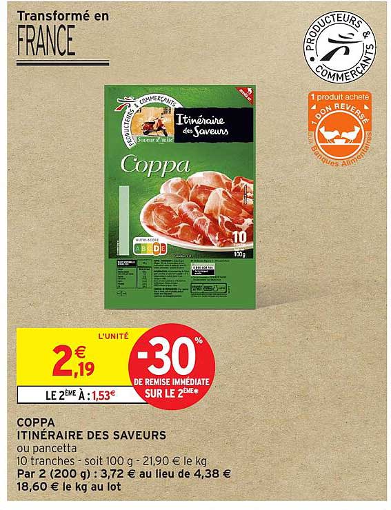 Coppa Itinéraire des Saveurs