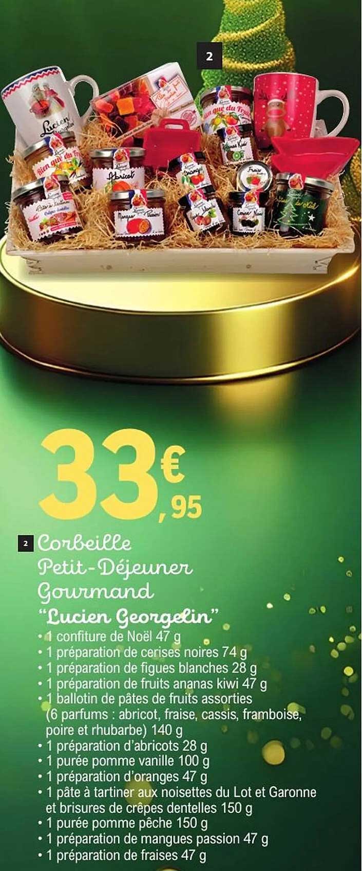 Corbeille Petit-Déjeuner Gourmand "Lucien Georgetlin"