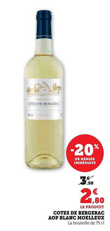 COTES DE BERGERAC AOP BLANC MOELLEUX