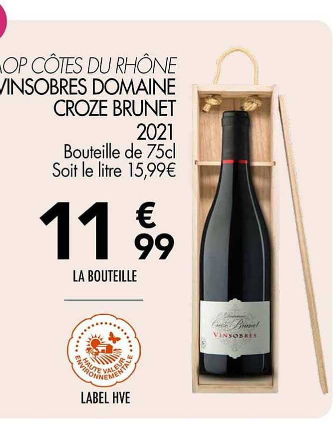 COTES DU RHÔNE VINSOBRES DOMAINE CROZE BRUNET