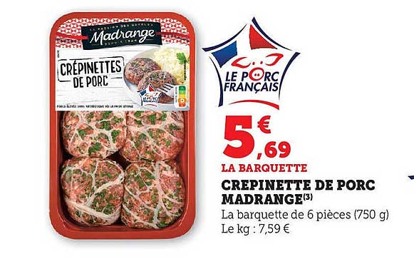 CREPINETTE DE PORC MADRANGE