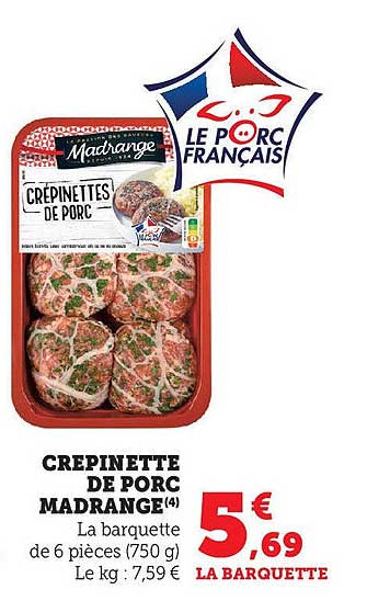 CRÉPINETTE DE PORC MADRANGE