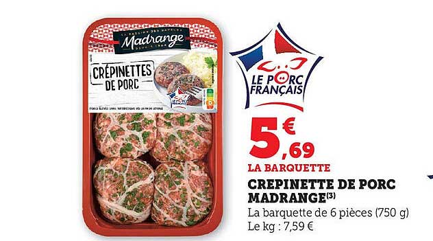 CREPINETTE DE PORC MADRANGE