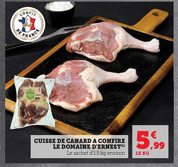 CUISSE DE CANARD A CONFIRE LE DOMAINE D'ERNEST