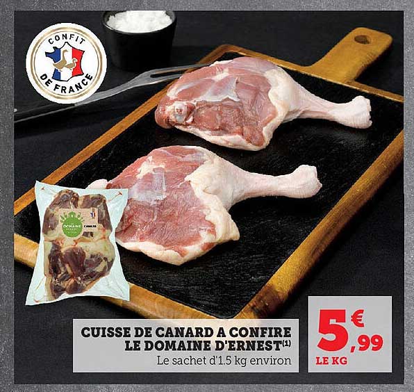 CUISSE DE CANARD A CONFIRE LE DOMAINE D'ERNEST