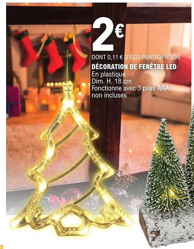 DÉCORATION DE FENÊTRE LED