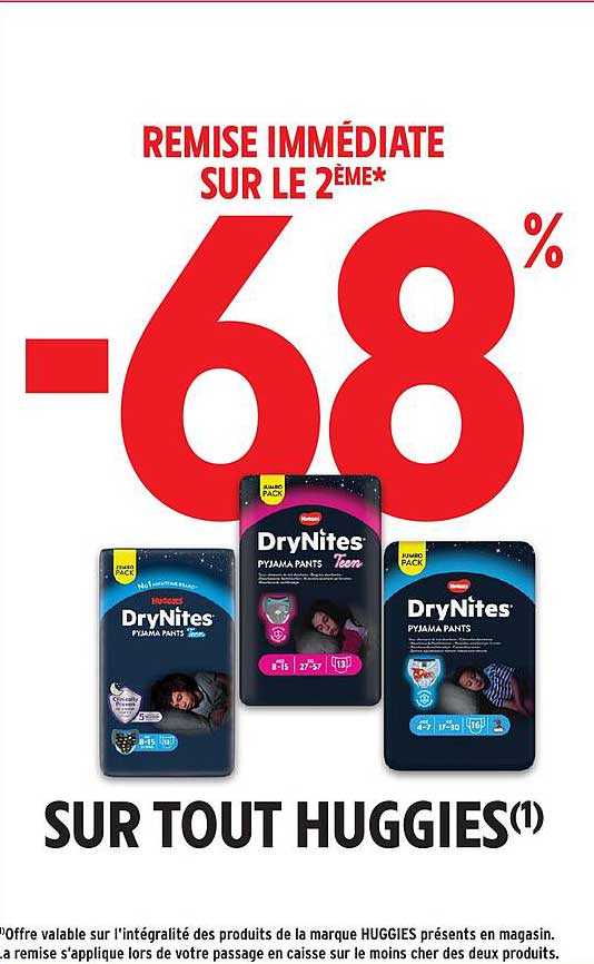 DryNites PYJAMA PANTS SUR TOUT HUGGIES