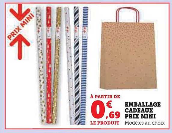 EMBALLAGE CADEAUX PRIX MINI