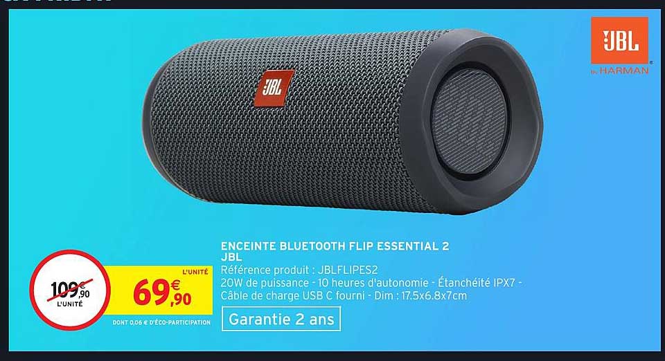 ENCENTRE BLUETOOTH FLIP ESSENTIAL 2 JBL