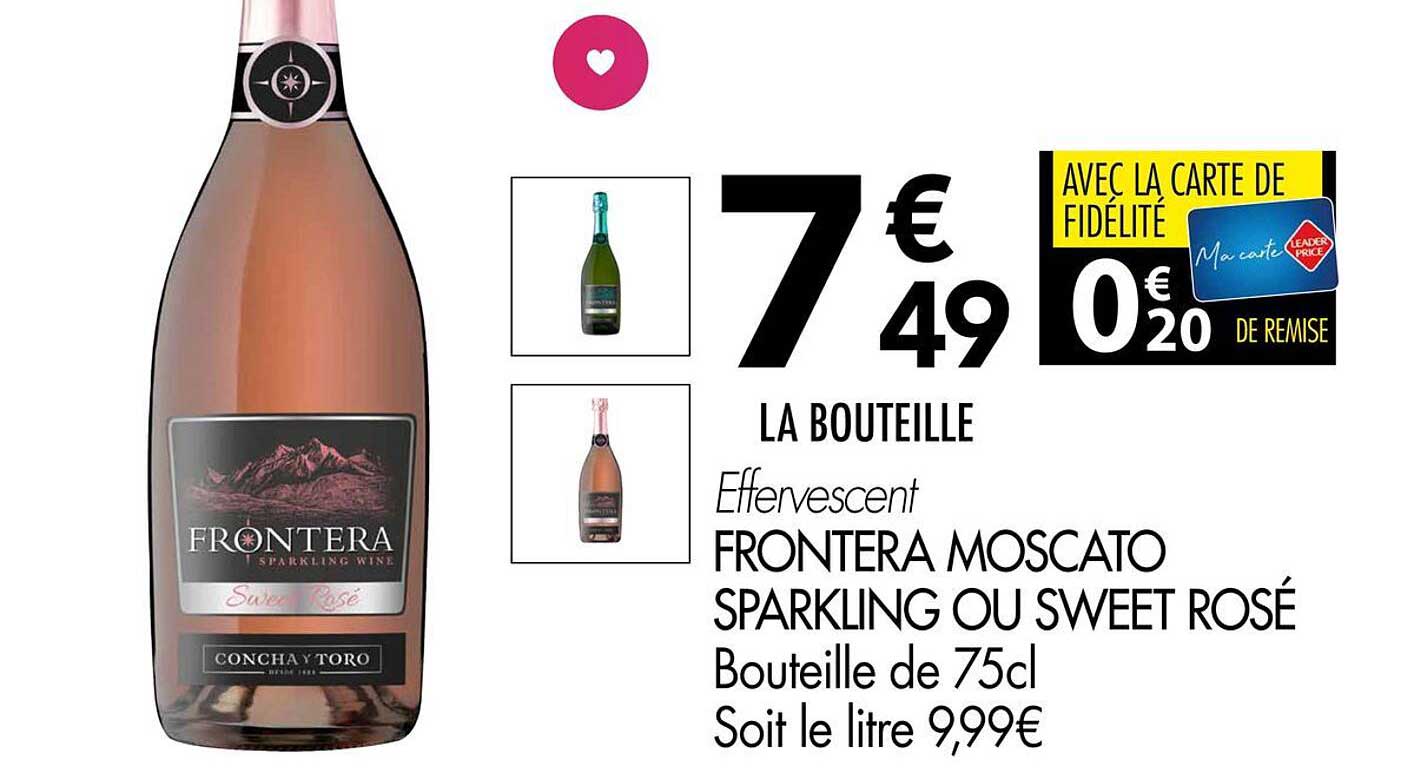 Frontera Moscato Sparkling ou Sweet Rosé