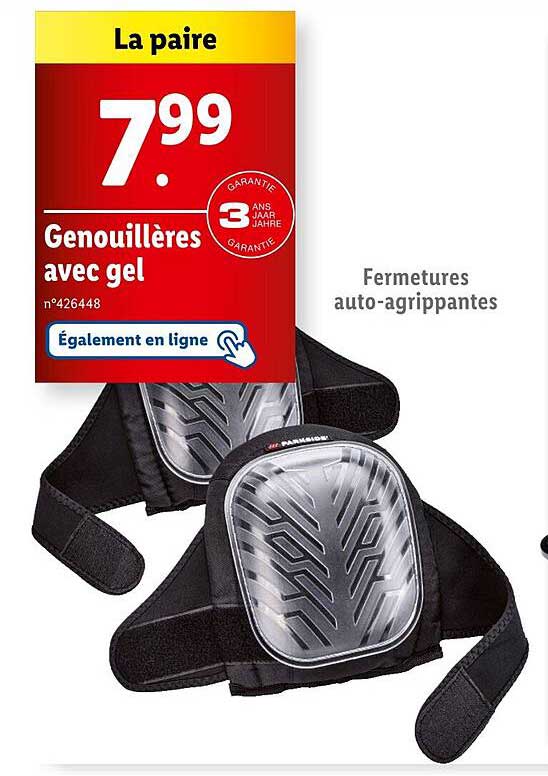 Genouillères avec gel