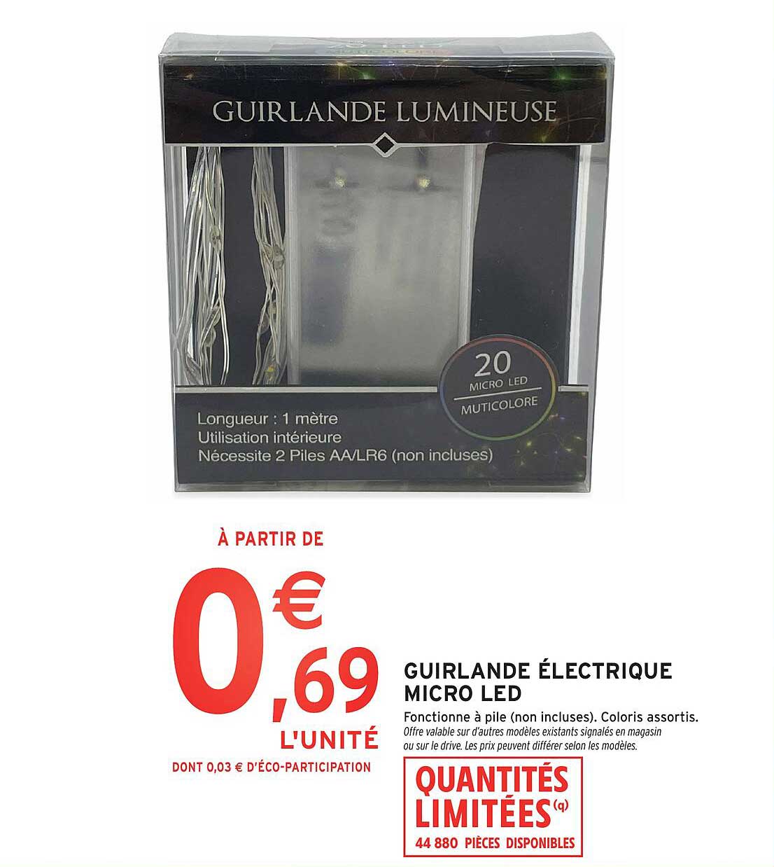 GUIRLANDE ÉLECTRIQUE MICRO LED