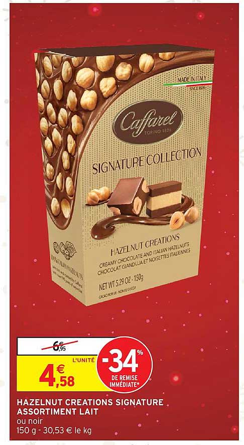 HAZELNUT CREATIONS SIGNATURE ASSORTIMENT LAIT