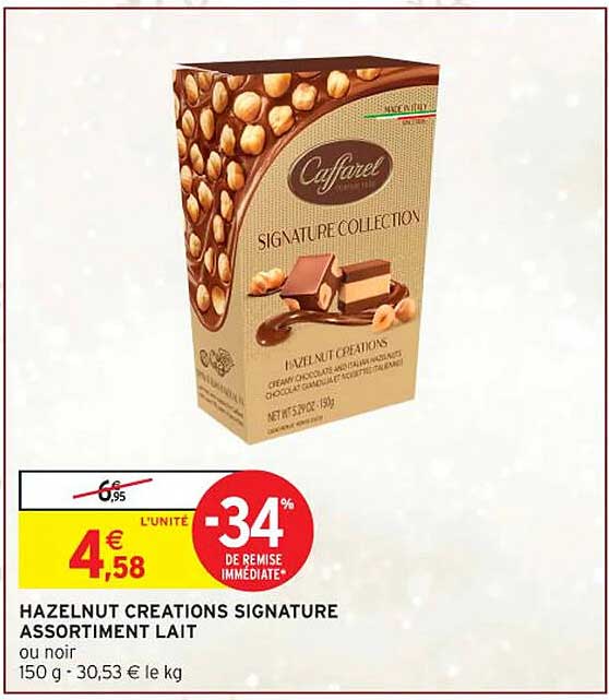 HAZELNUT CREATIONS SIGNATURE ASSORTIMENT LAIT