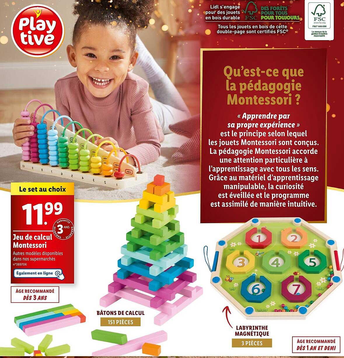 Jeu de calcul Montessori