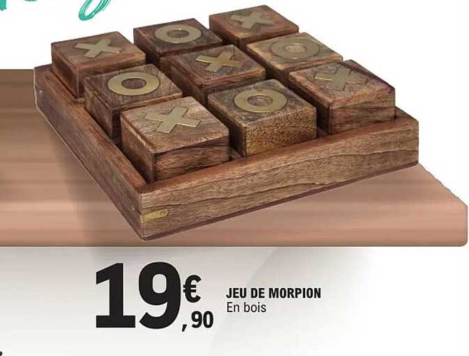 JEU DE MORPION En bois