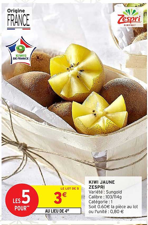 KIWI JAUNE ZESPRI