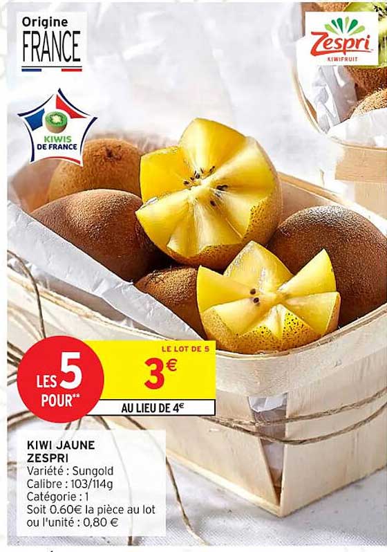 KIWI JAUNE ZESPRI