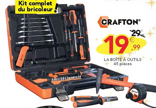 LA BOÎTE À OUTILS 45 pièces