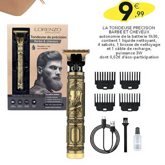 LA TONDEUSE PRECISION BARBE ET CHEVEUX