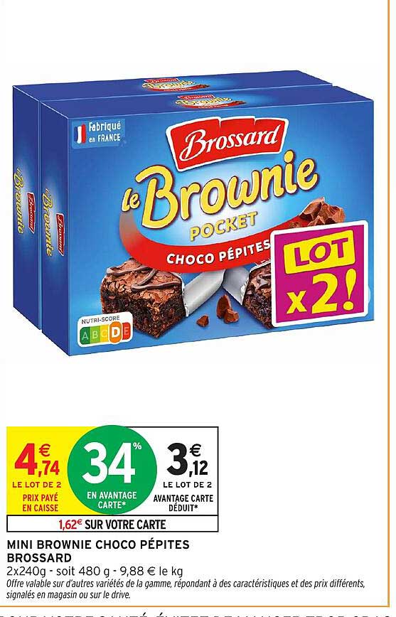 le Brownie Pocket Choco pépites