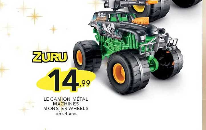 LE CAMION MÉTAL MACHINES MONSTER WHEELS