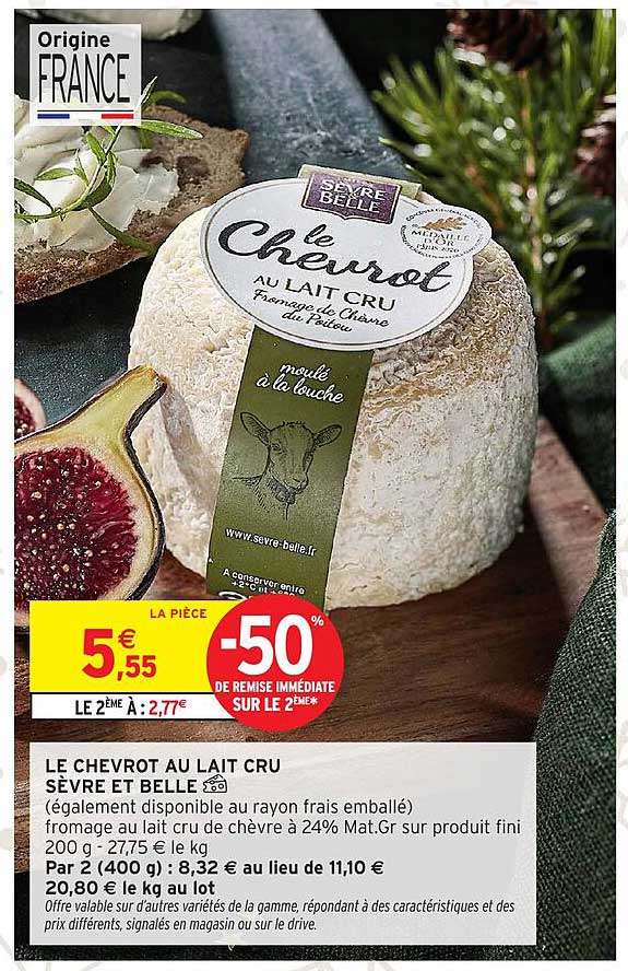 LE CHEVROT AU LAIT CRU SÈVRE ET BELLE