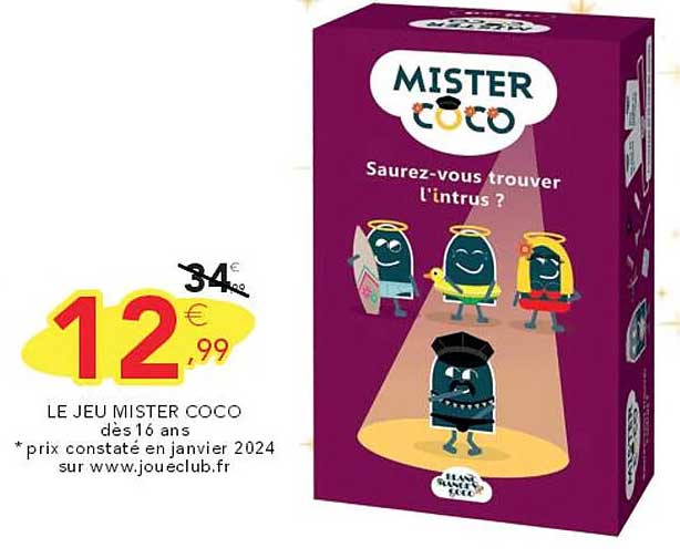 LE JEU MISTER COCO