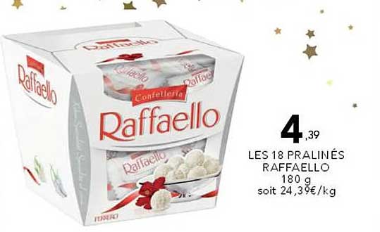 LES 18 PRALINÉS RAFFAELLO