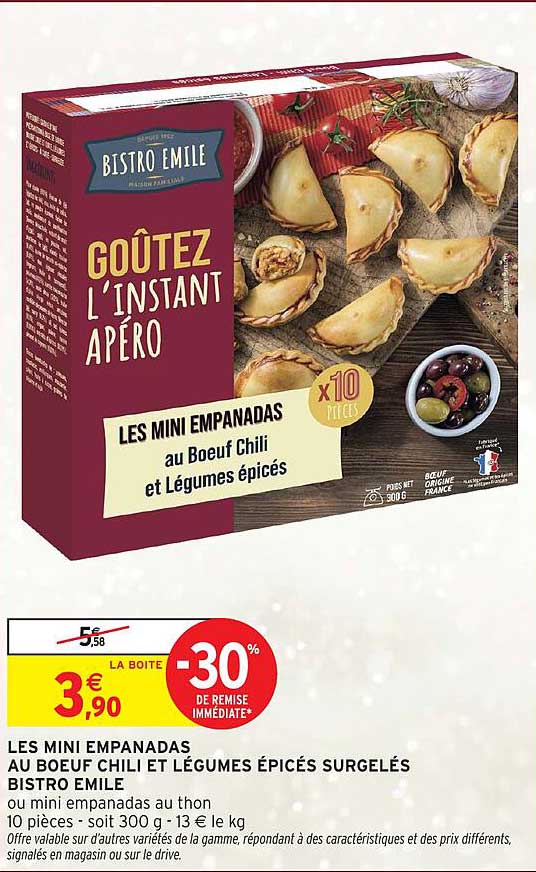 LES MINI EMPANADAS au Boeuf Chili et Légumes épicés