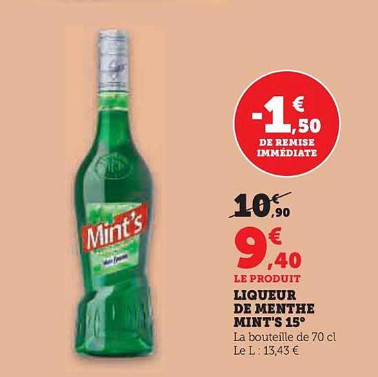 LIQUEUR DE MENTHE MINT'S 15°